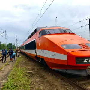 V JIHLAVĚ BYL K VIDĚNÍ LEGENDÁRNÍ VLAK TGV, STOVKY LIDÍ ZAMÍŘILY NA HLAVNÍ NÁDRAŽÍ