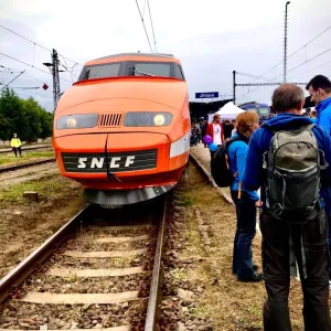 V JIHLAVĚ BYL K VIDĚNÍ LEGENDÁRNÍ VLAK TGV, STOVKY LIDÍ ZAMÍŘILY NA HLAVNÍ NÁDRAŽÍ