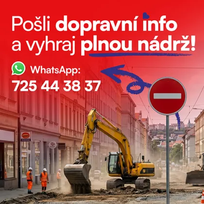 🚗 Dopravní hlídka Hitrádia Vysočina: Natankuj plnou zadarmo!