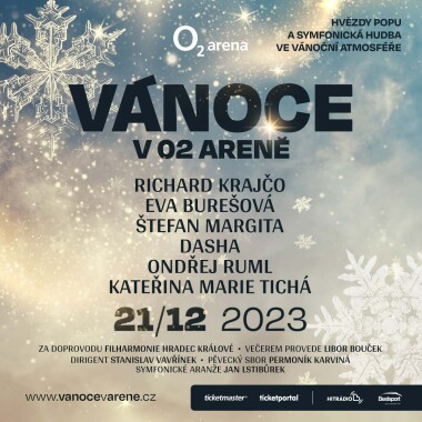 Vánoce v O2 Areně: Richard Krajčo, Kateřina Marie Tichá a další chystají s filharmoniky koncert Vánoc 2023