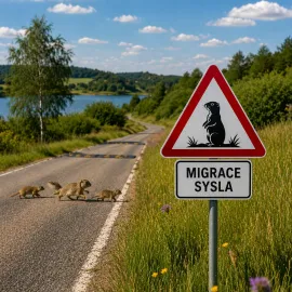 Na Vysočině se po zimě probouzí syslí kolonie