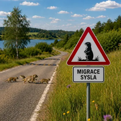 Na Vysočině se po zimě probouzí syslí kolonie