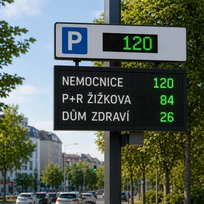 Řidičům v Jihlavě bude sloužit chytrá parkovací navigace