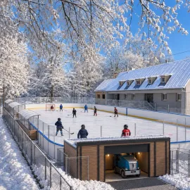 Brtnice na Jihlavsku připravuje zimní kluziště s moderní technologií chlazení