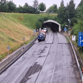 Uzavřený jihlavský tunel až do konce srpna