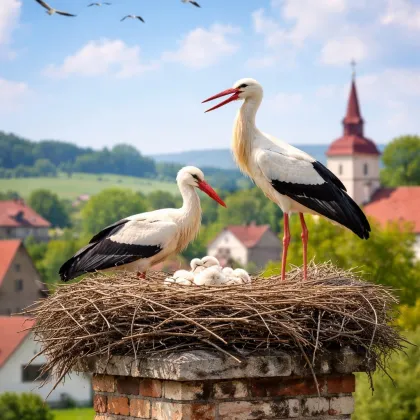 Na Vysočinu se po zimě vrací čápi