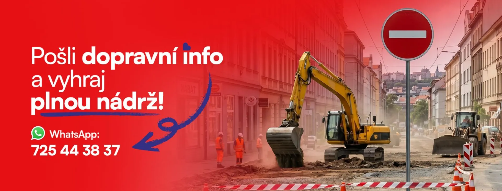 Dopravní hlídka Hitrádia Vysočina: Natankuj plnou zadarmo!